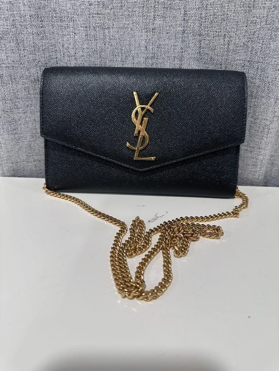 Authentic yves saint Laurent black uptown chain wallet. - Picture 3 of 15